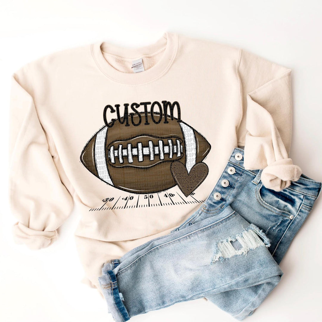 Football Custom Design Mockup Fee ONLY - No Prints - No Digitals