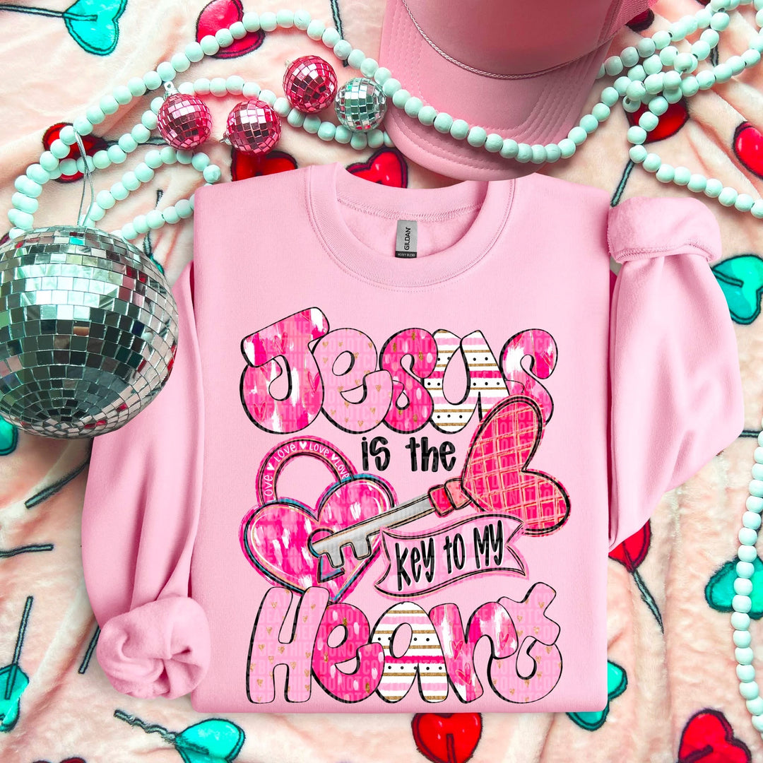 Jesus Is The Key To My Heart DTF Print