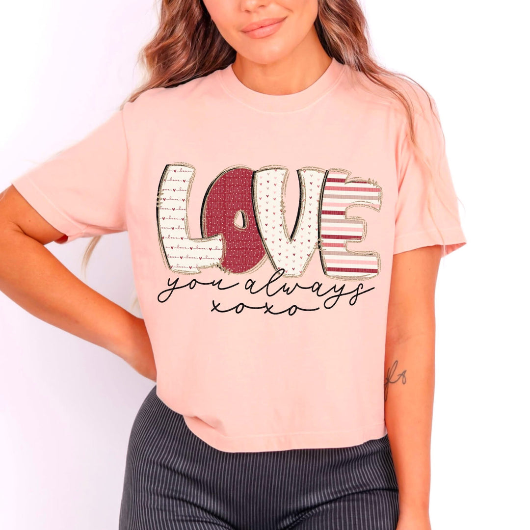 Love You Always XOXO DTF Print