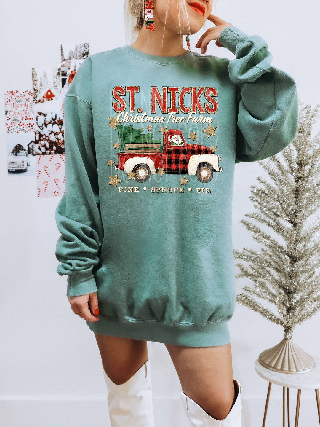 St. Nicks Christmas Tree Farm DTF Print
