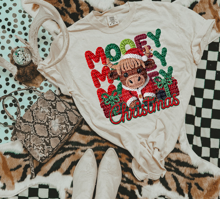 Mooey Christmas DTF Print