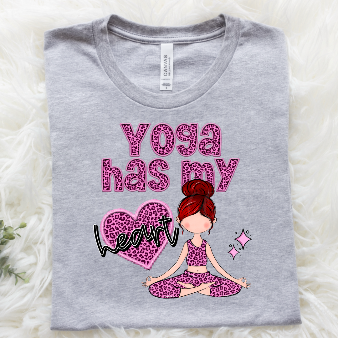 Yoga Has My Heart DTF Print