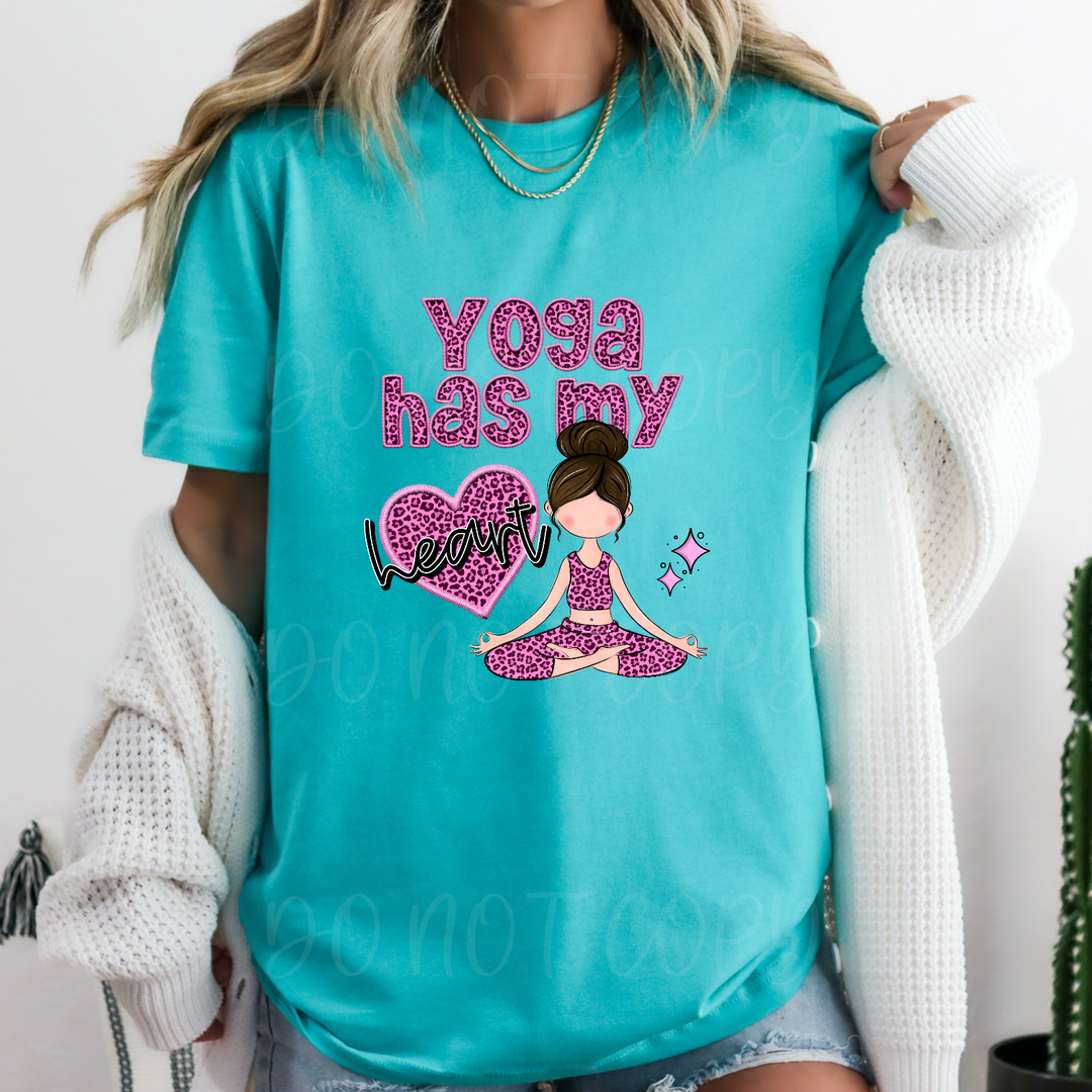 Yoga Has My Heart DTF Print