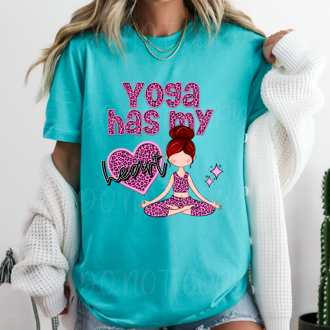 Yoga Has My Heart DTF Print