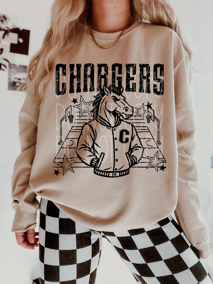 Basketball Letterman Mascots DTF Print