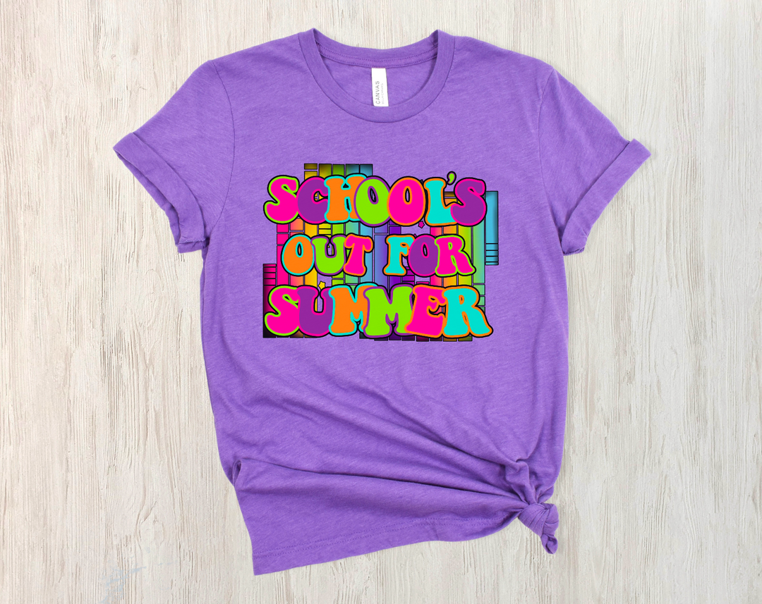 Schools Out For Summer Retro DTF Print