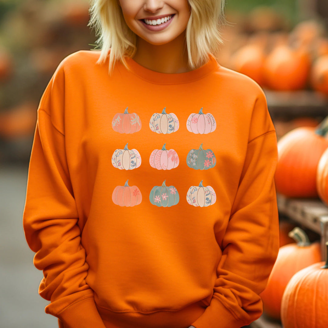 Pastel Pumpkins DTF Print