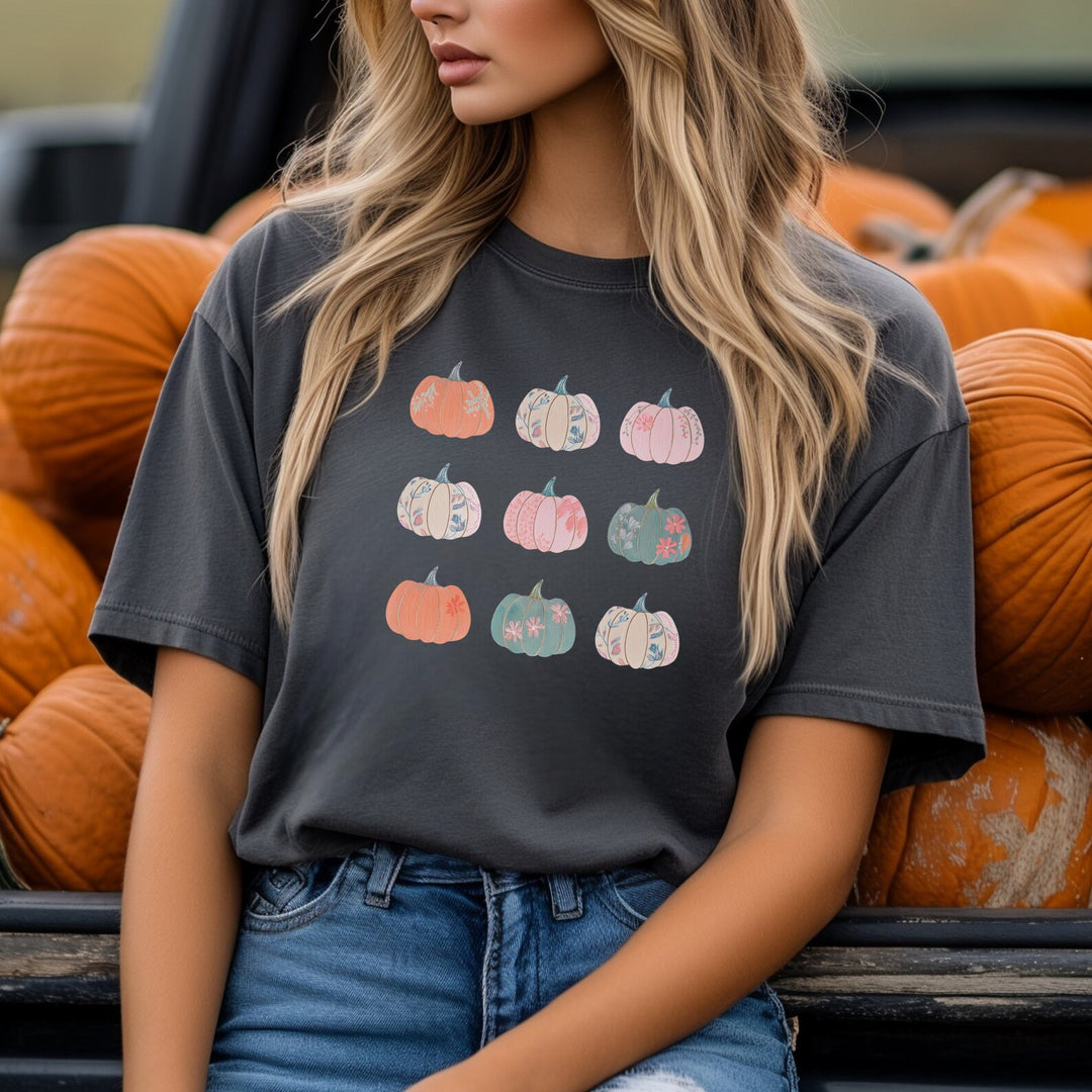 Pastel Pumpkins DTF Print