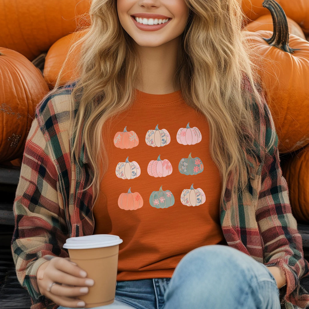 Pastel Pumpkins DTF Print