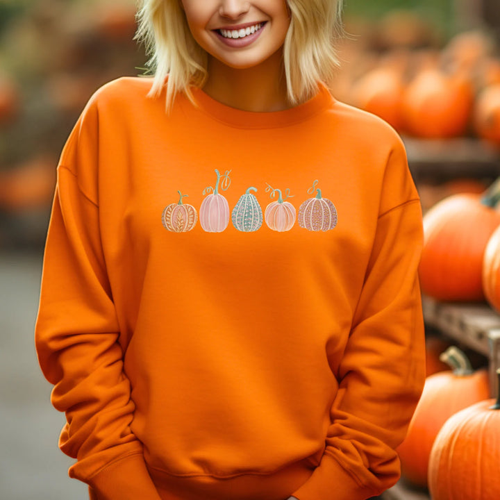 Pastel Pumpkins DTF Print