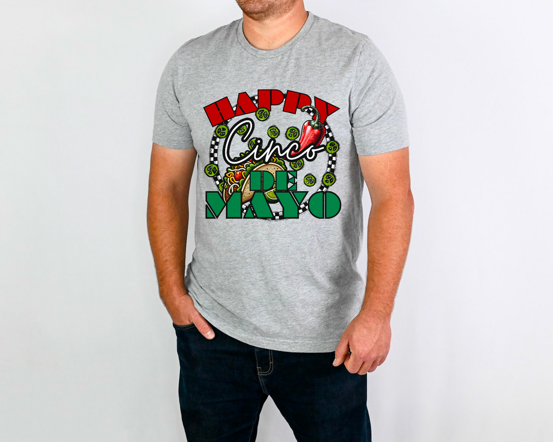 Happy Cinco De Mayo Taco DTF Print