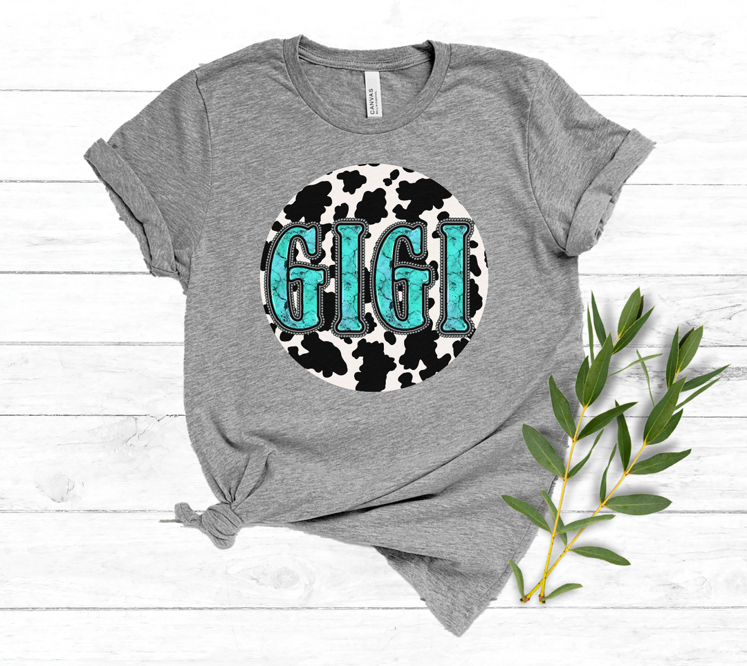 Gigi Cowgirl Circle DTF Print