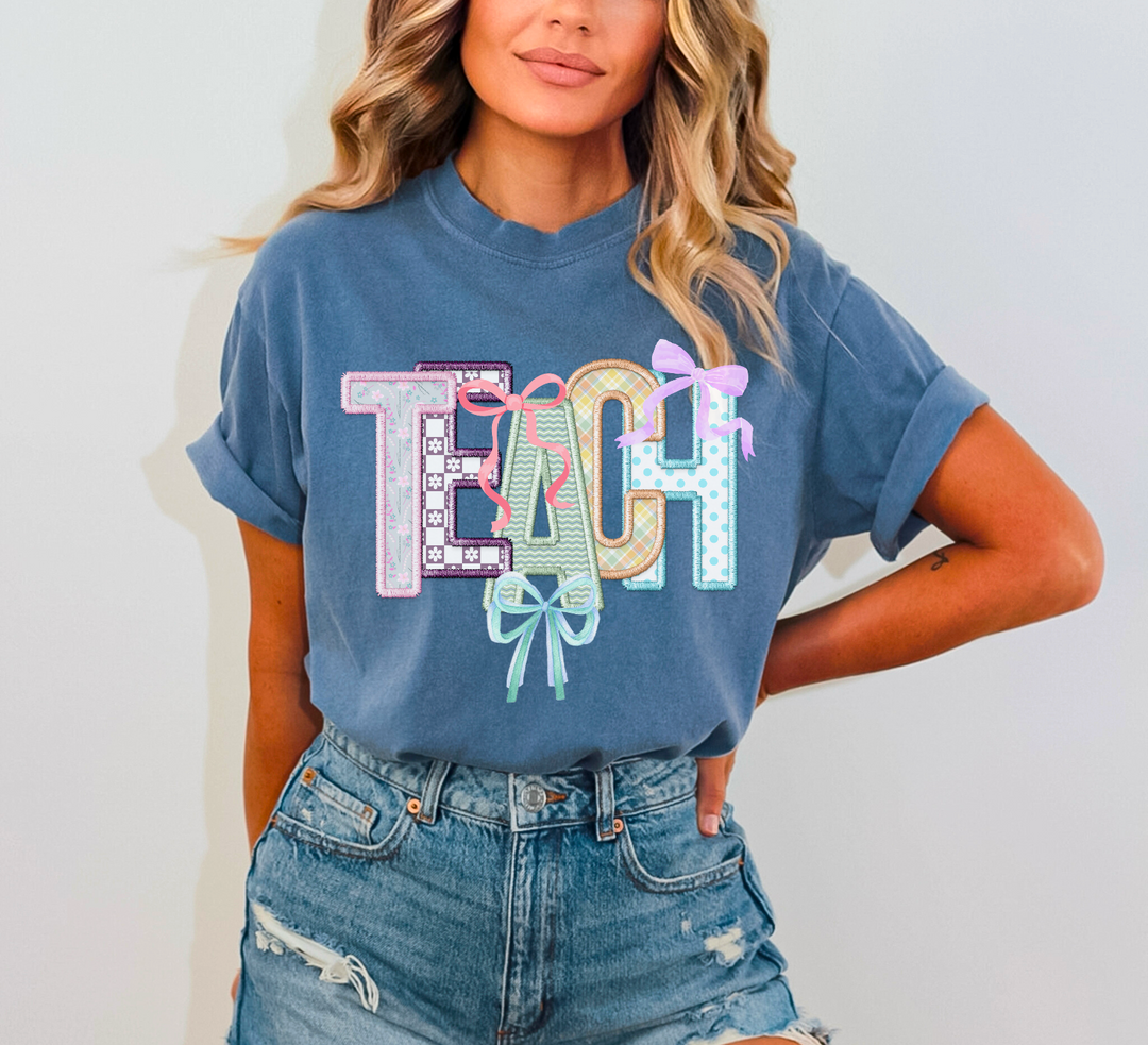 Teach Spring Bows DTF Print