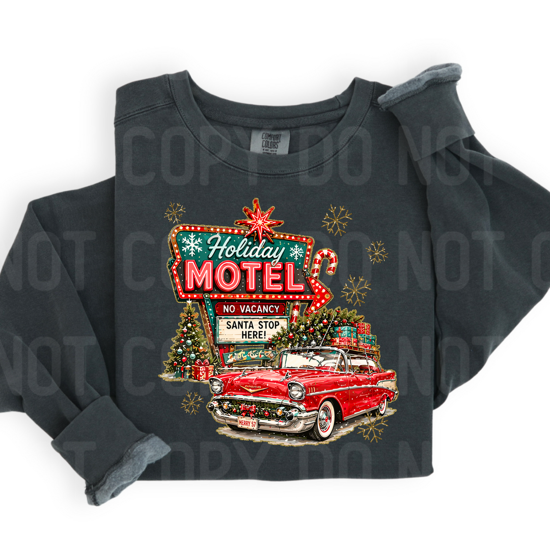 Santa Stop Here DTF Print