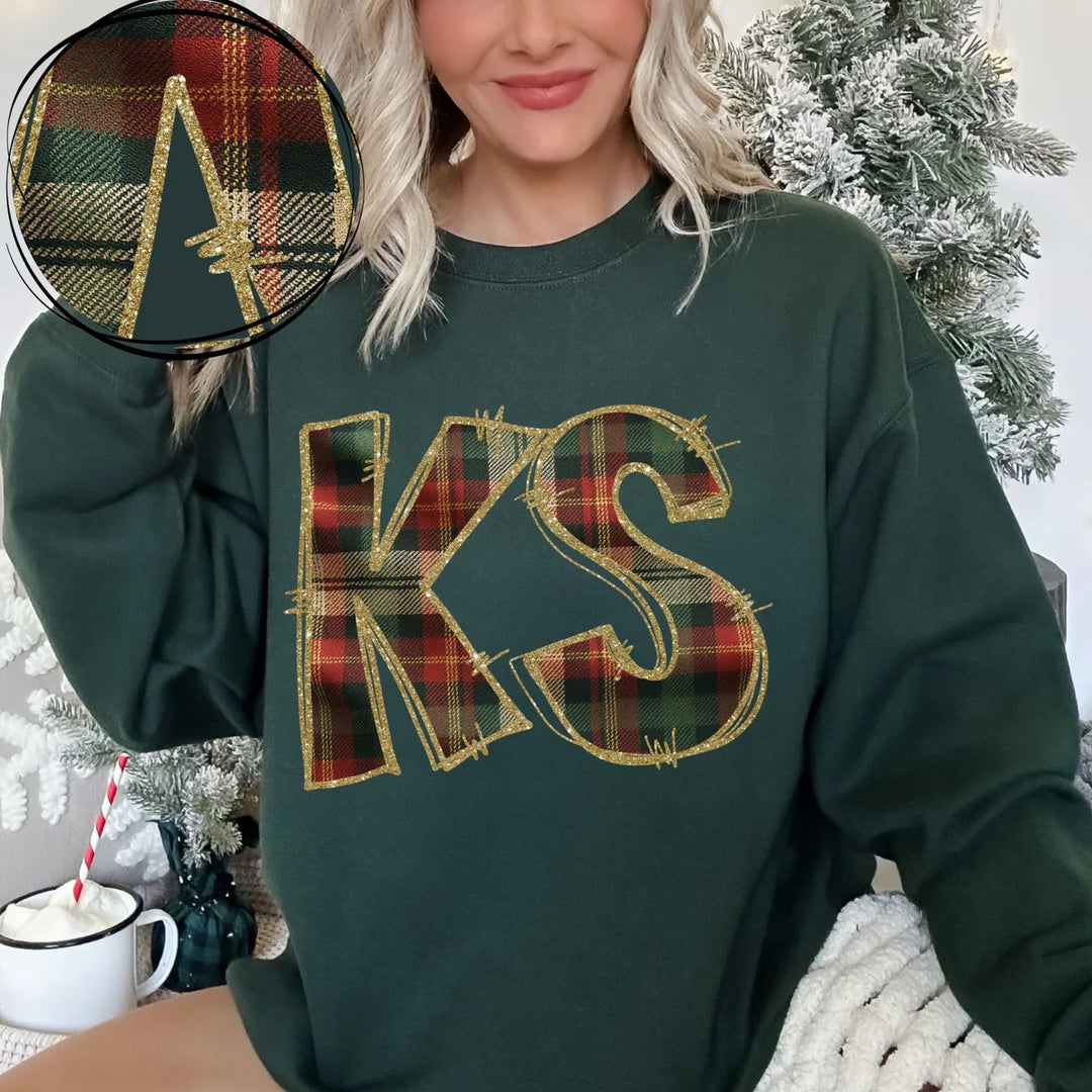Holiday Plaid KS DTF Print