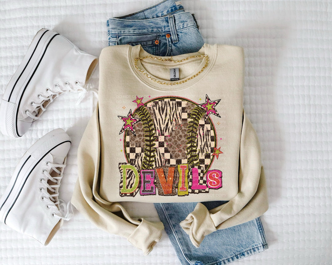 Baseball Softball DTF Print