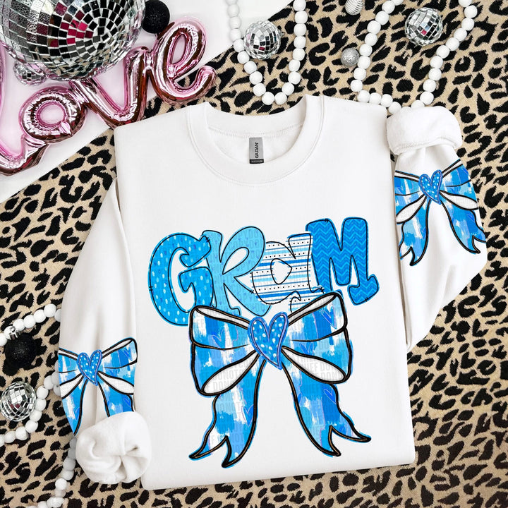 Blue Bow Names SLEEVE DTF Print