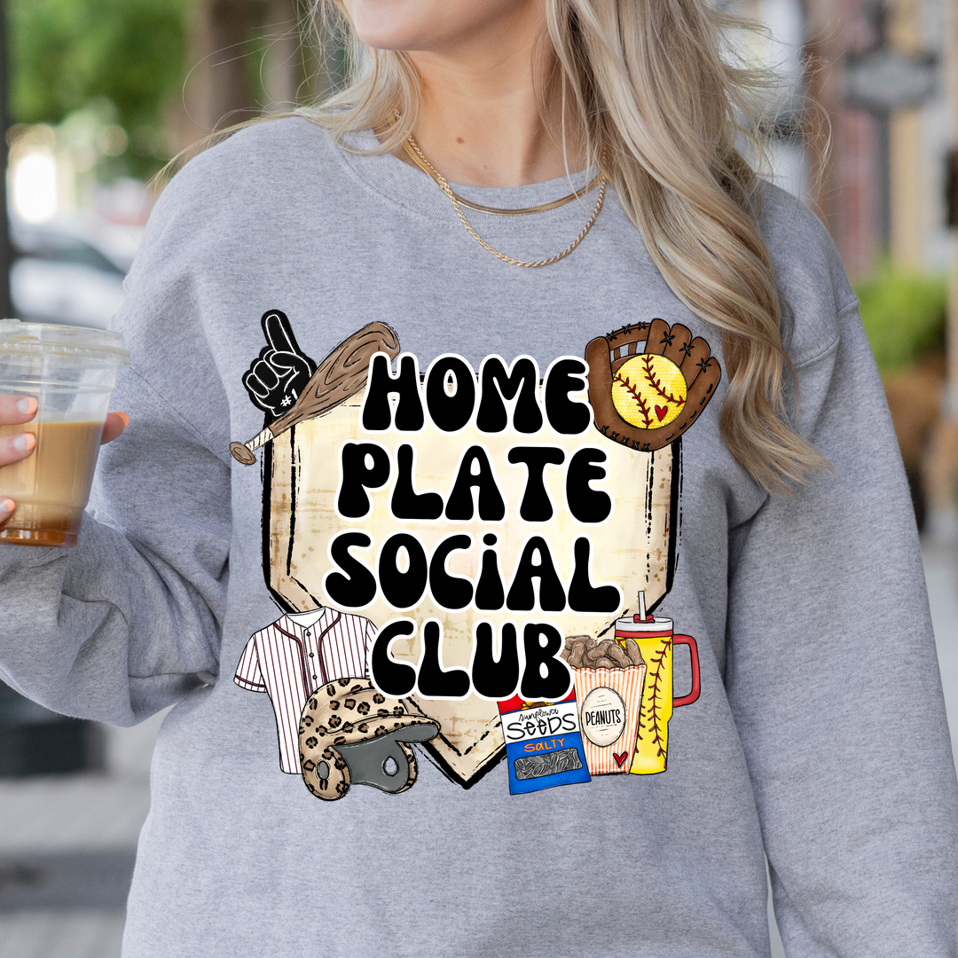 Home Plate Social Club Softball DTF Print