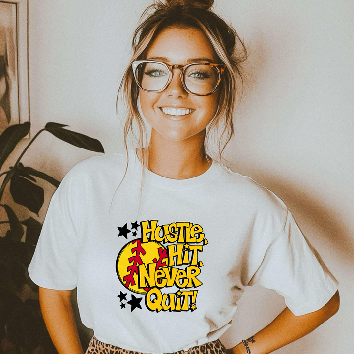 Hustle Hit Softball DTF Print