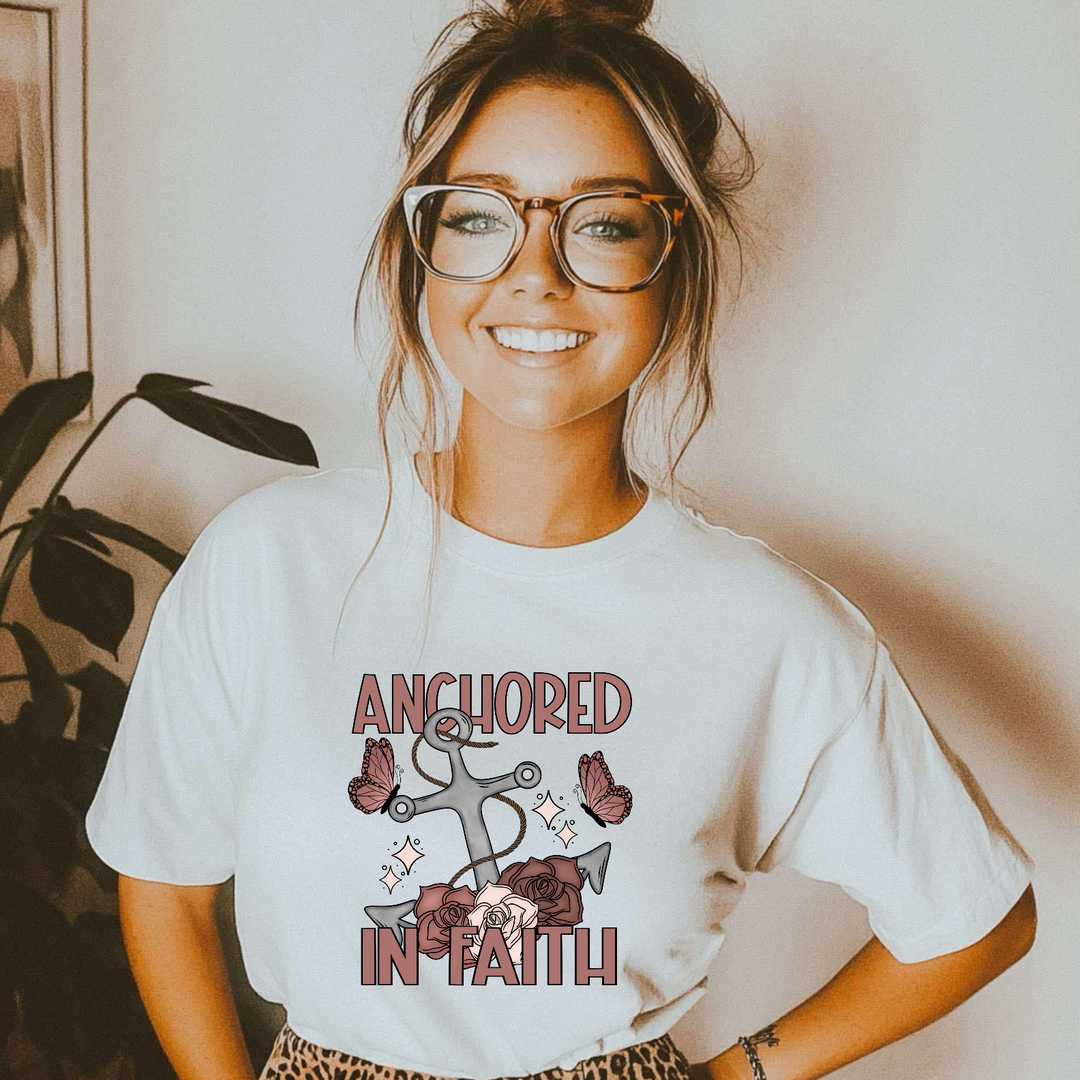 Anchored In Faith DTF Print