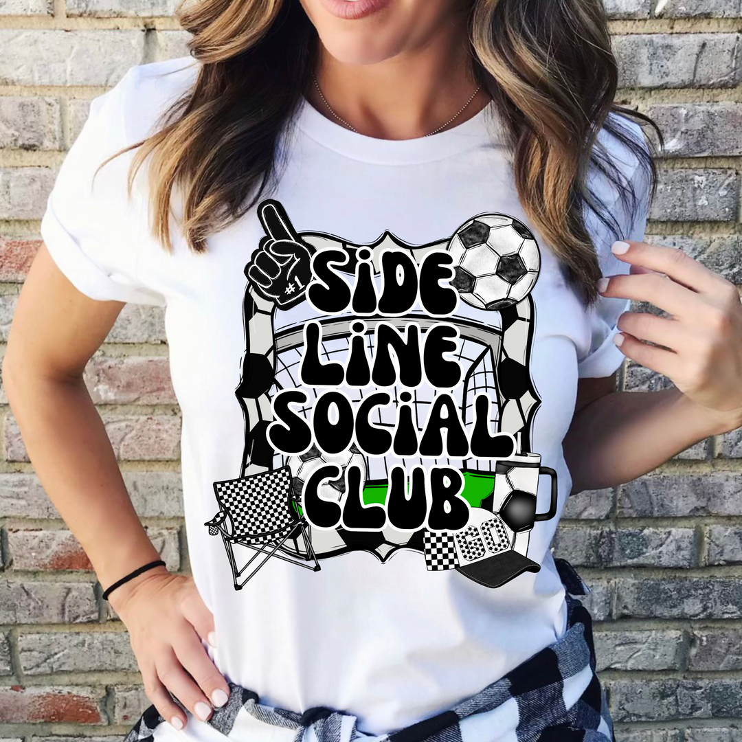 Side Line Social Club Soccer DTF Print