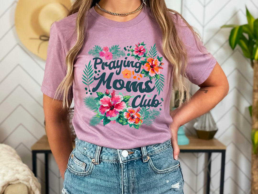 Praying Moms Club Floral DTF Print