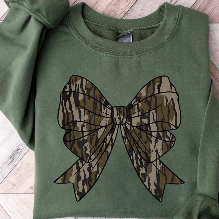 Camouflage Bows DTF Print