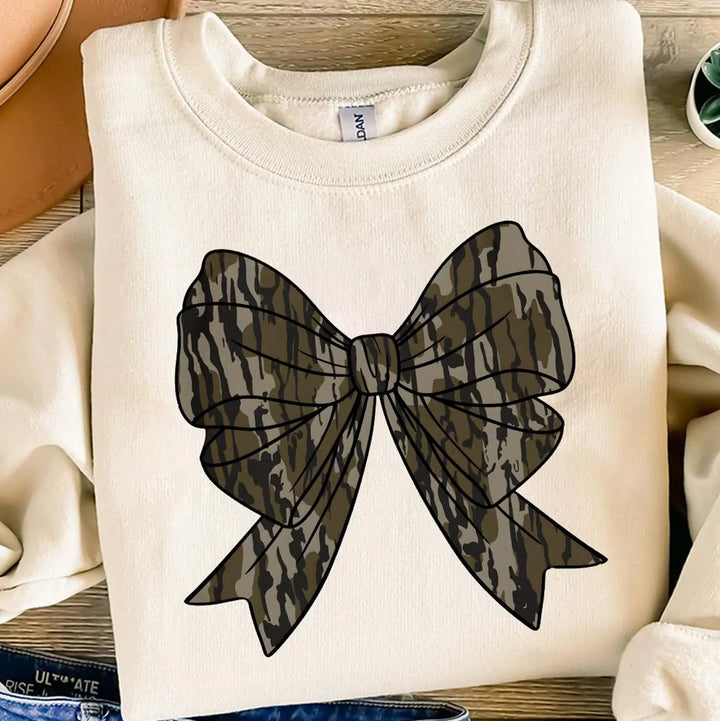 Camouflage Bows DTF Print