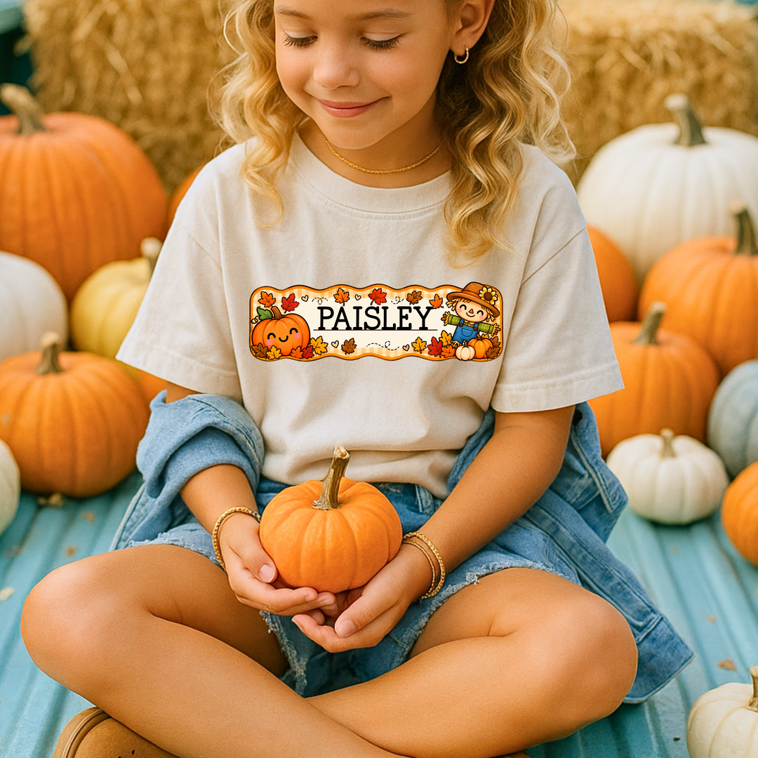 Autumn Friends Name Plate Custom DTF Print