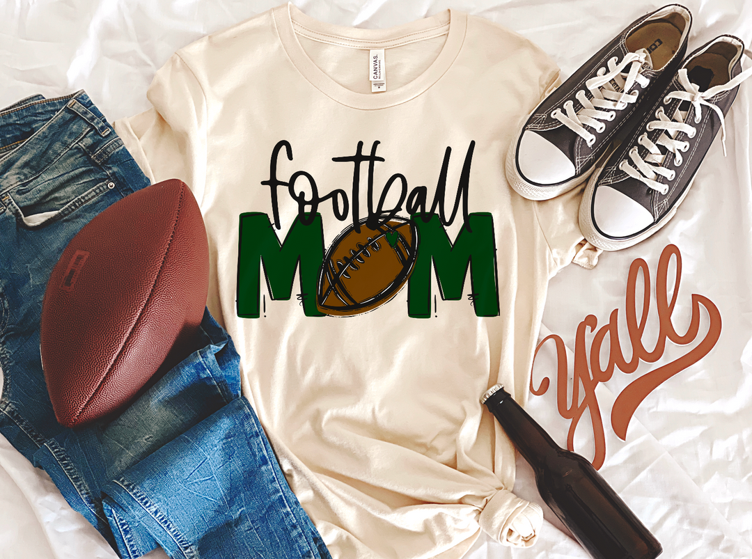 Team Go Football Mom DTF Print