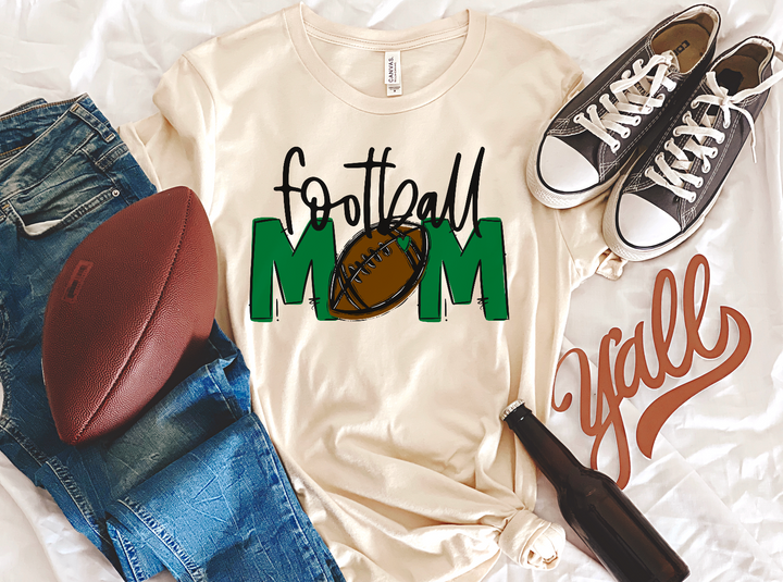 Team Go Football Mom DTF Print