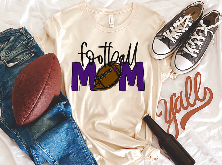 Team Go Football Mom DTF Print