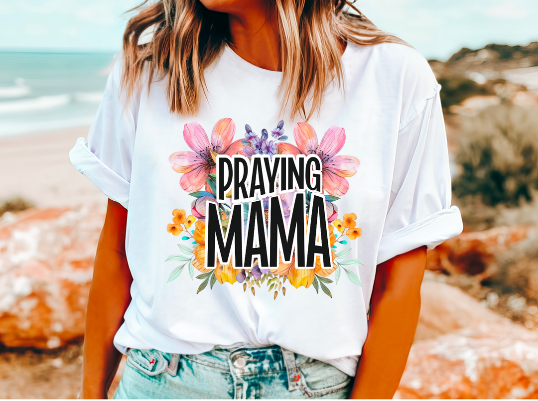 Praying Mama Floral DTF Print