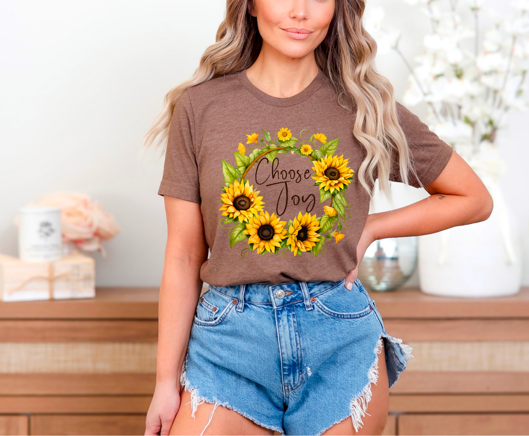 Choose Joy Sunflowers DTF Print