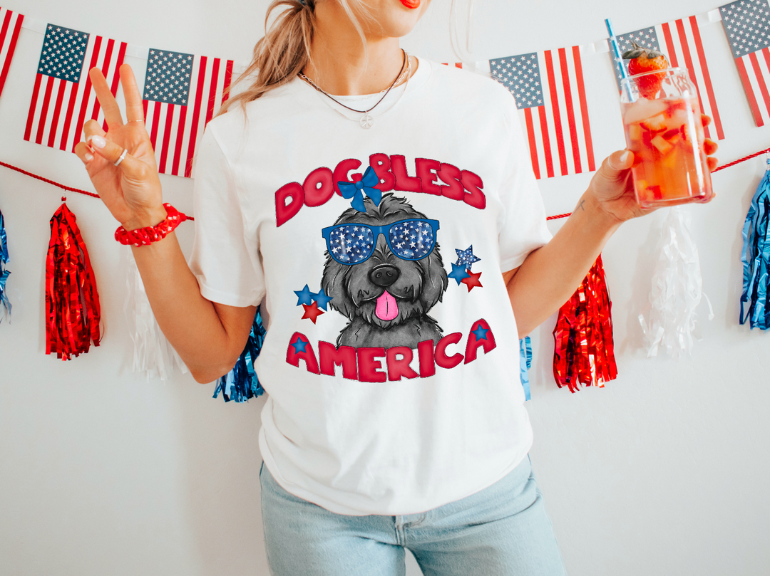 Dog Bless The USA DTF Print