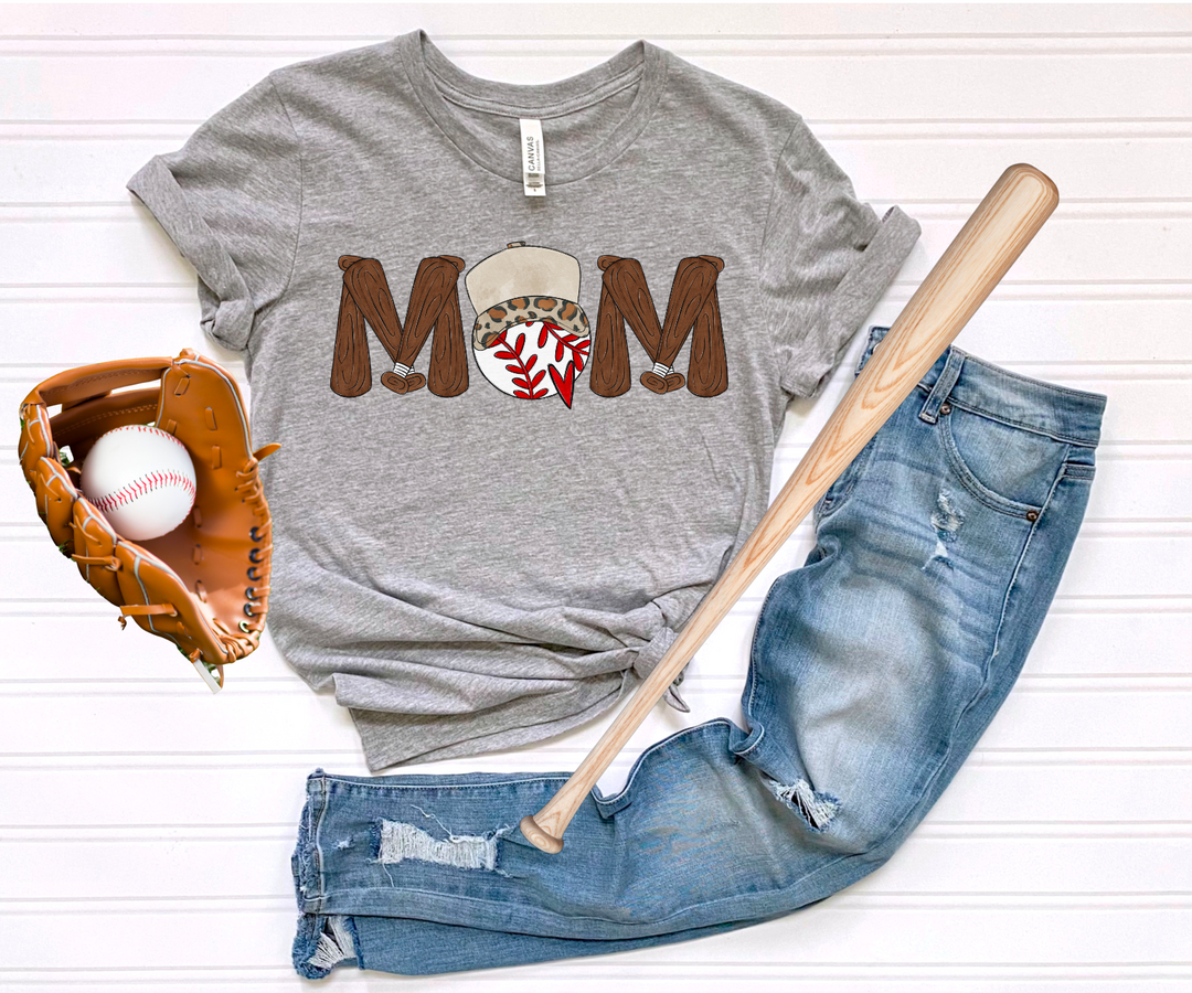 Baseball Mom Leopard DTF Print