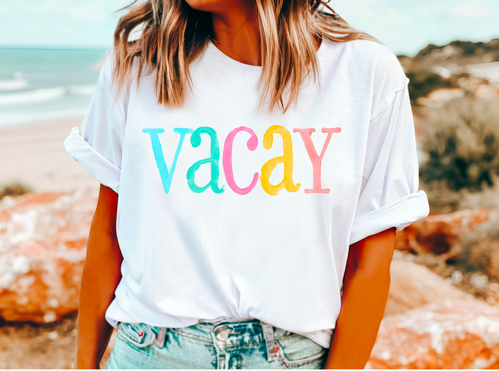 Vacay Water Color DTF Print