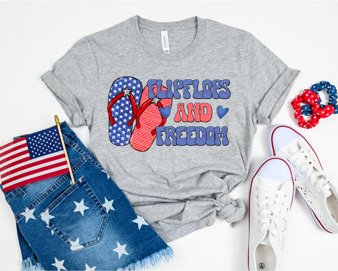 Flip Flops and Freedom DTF Print