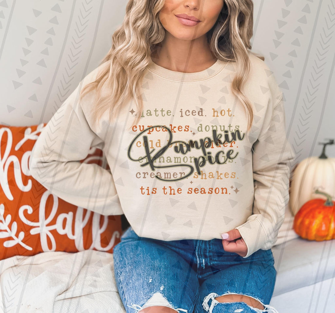 Pumpkin Spice DTF Print