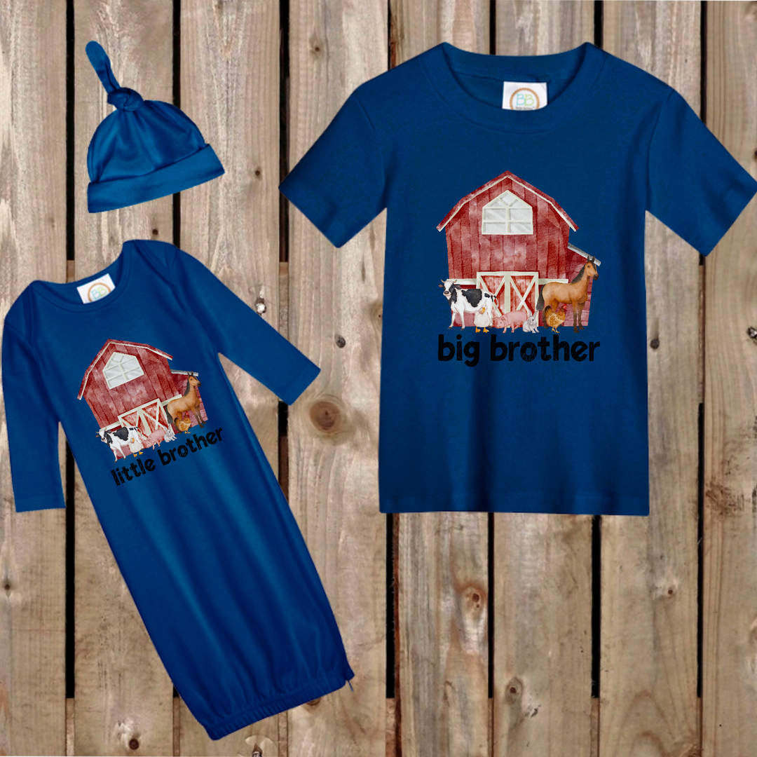 Red Barn Brother Set DTF Print