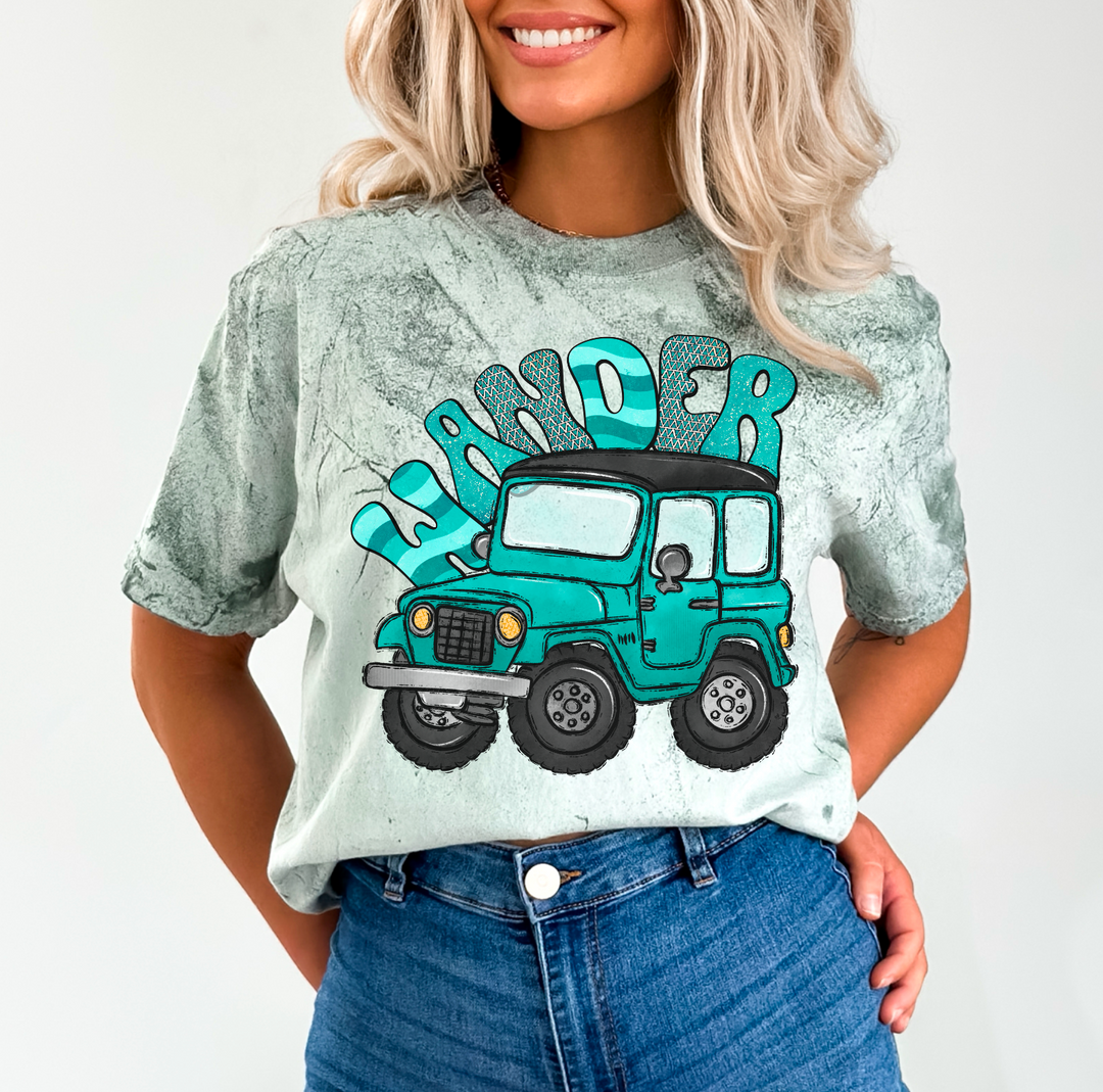 Wander Jeep DTF Print