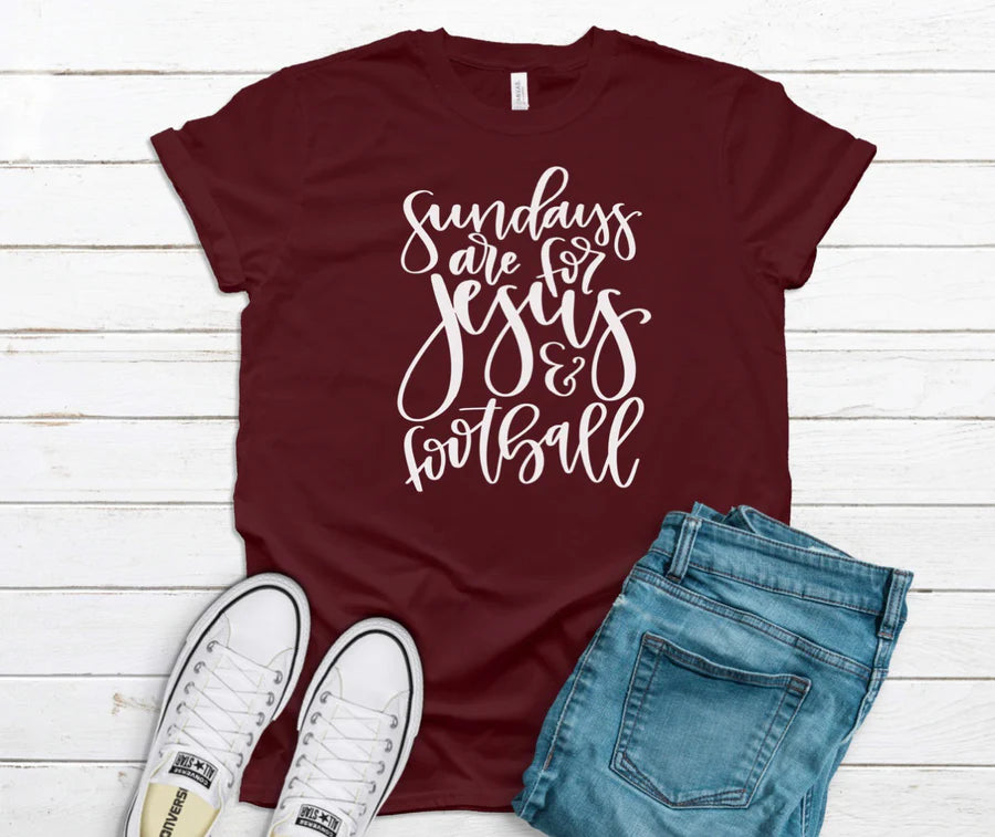 Sundays are for Jesus and Football DTF Print