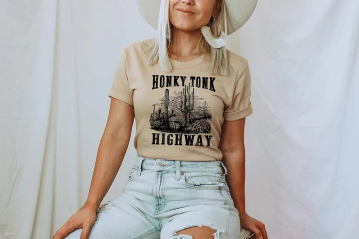 Honky Tonk Highway DTF Print