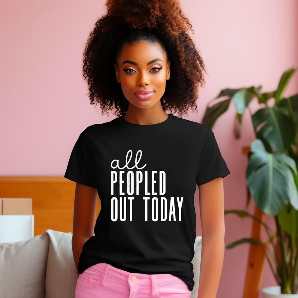 All Peopled Out DTF Print