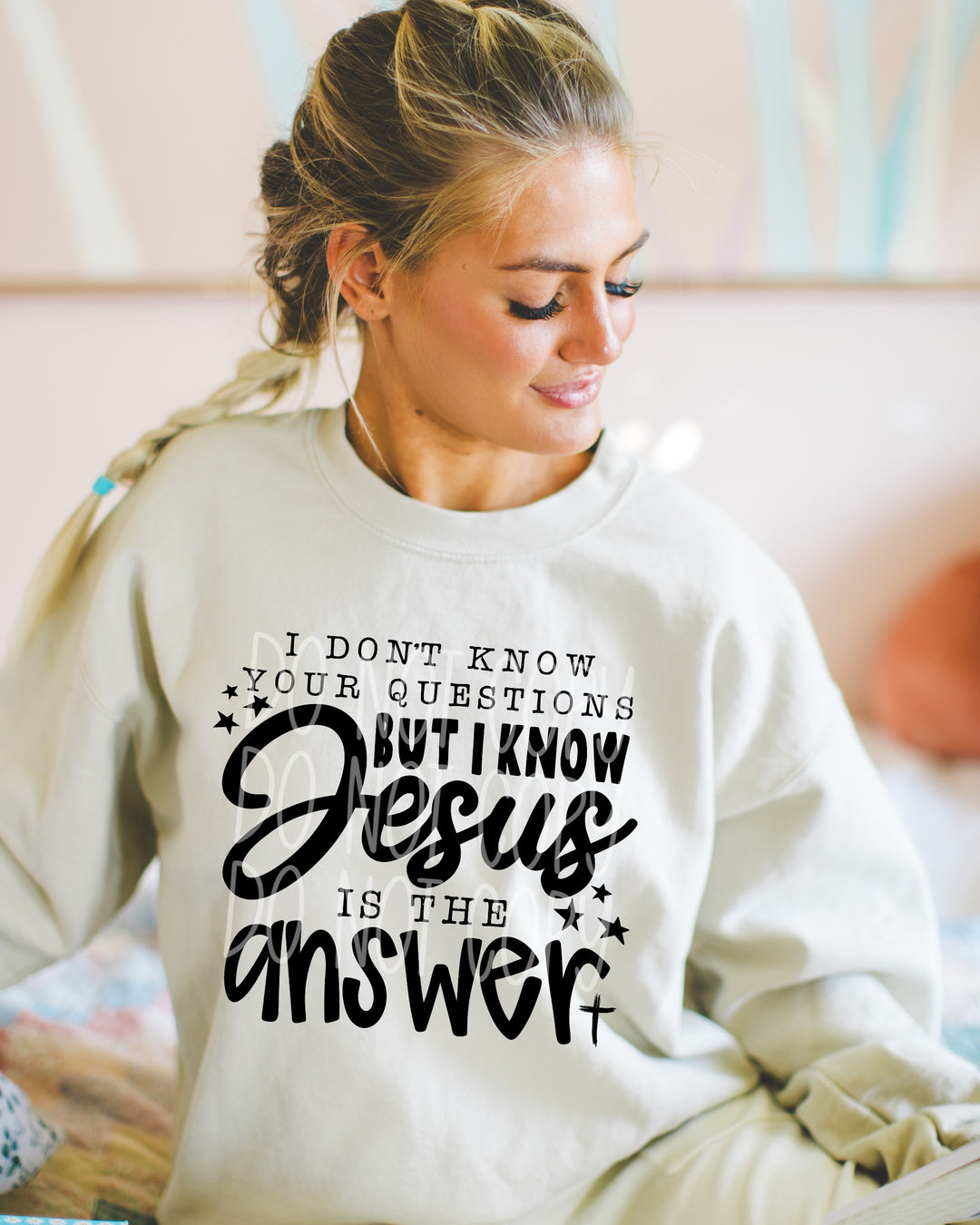 But I Know Jesus is the Answer DTF Print