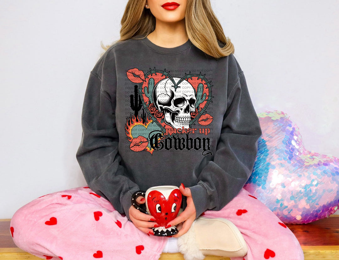 Pucker Up Cowboy DTF Print