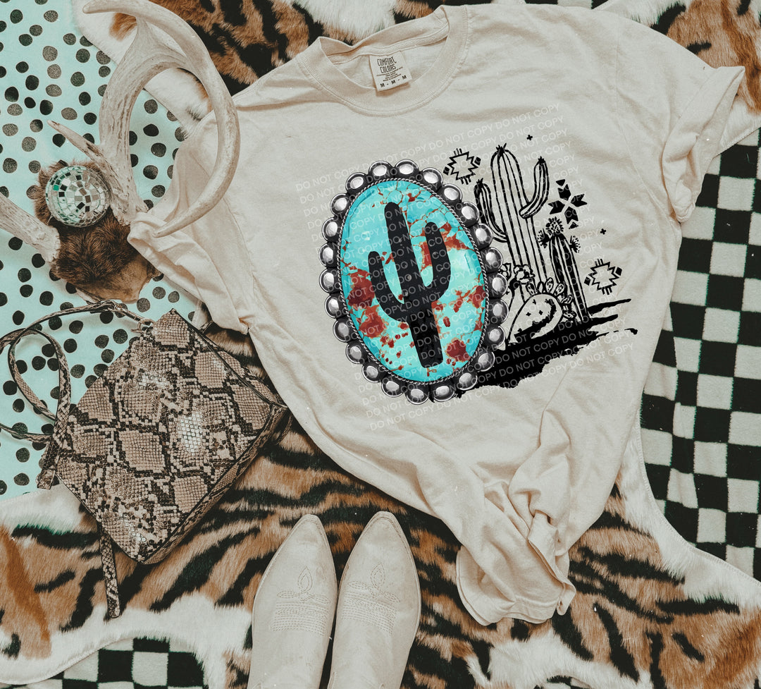 Turquoise Desert DTF Print