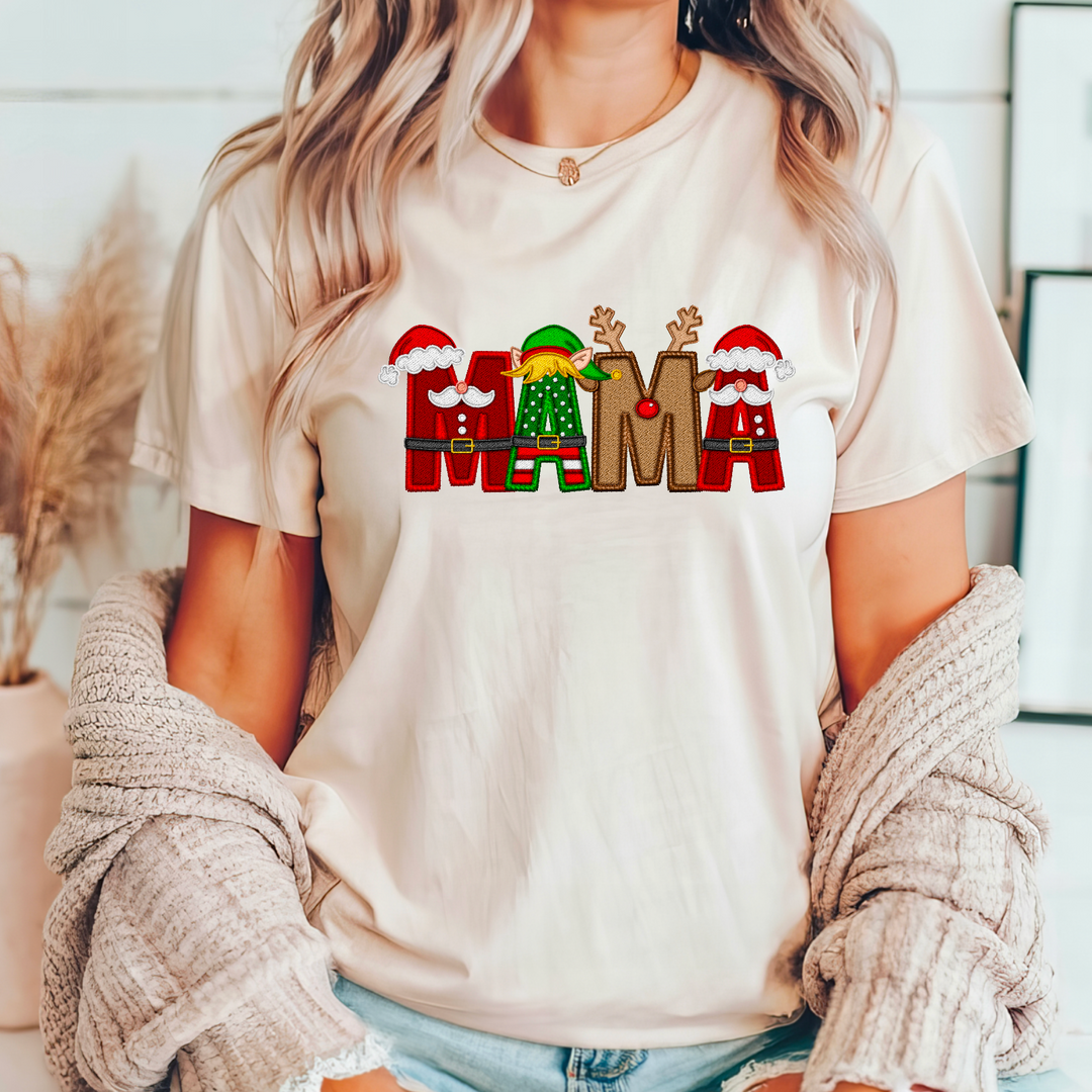 Mama Christmas DTF Print