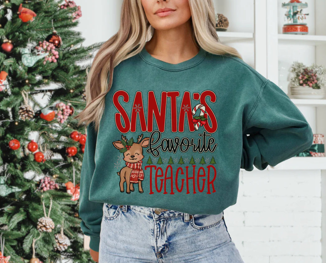 Custom Santa’s Favorite DTF Print