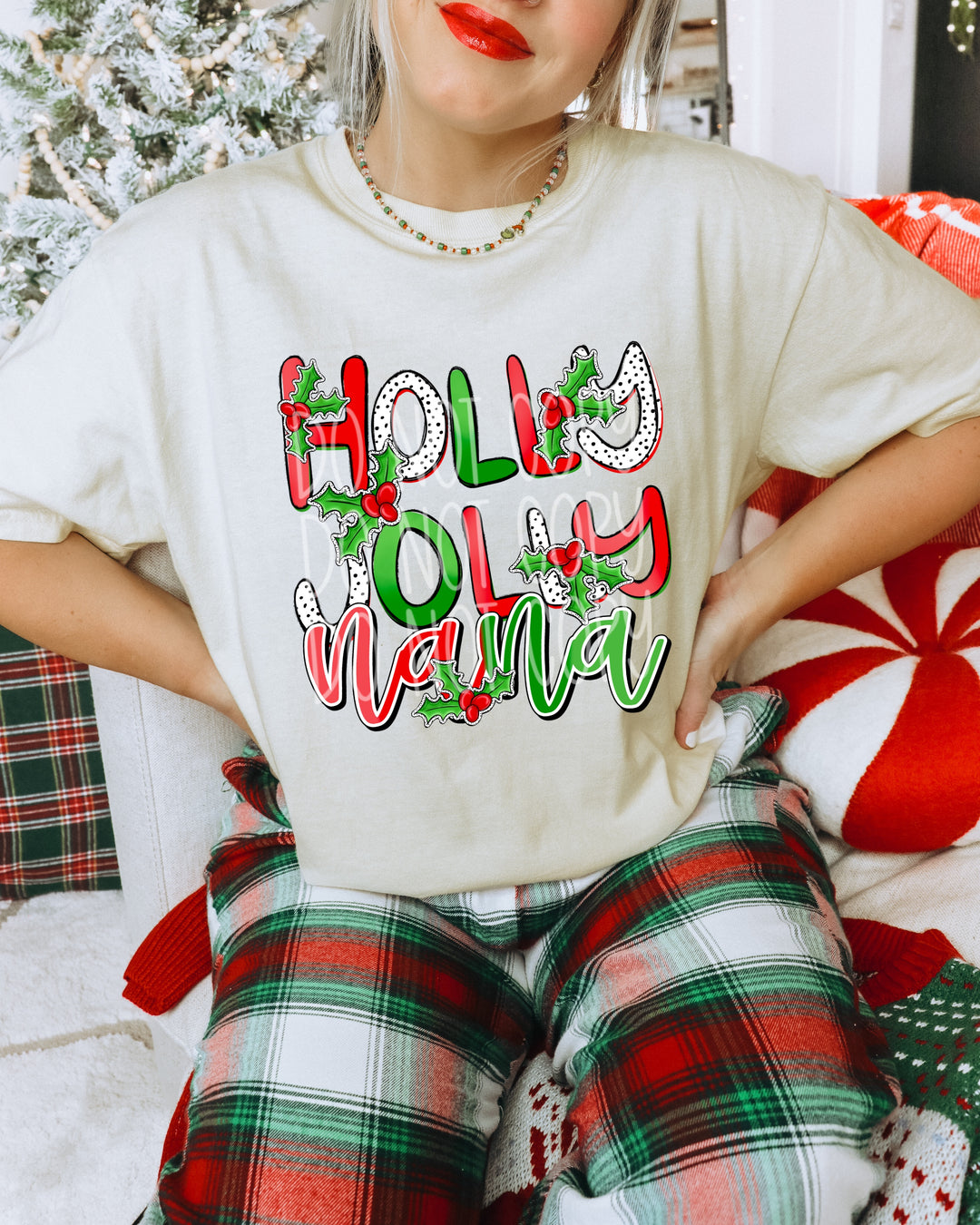 Holly Jolly Names DTF Print